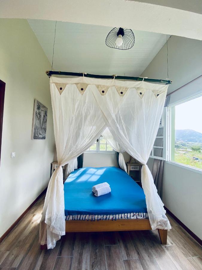 Chambre Et Sdb Privative Ylang Ylang Vue Mont Pelee Dans Maison Partagee Le Morne-Rouge Eksteriør bilde